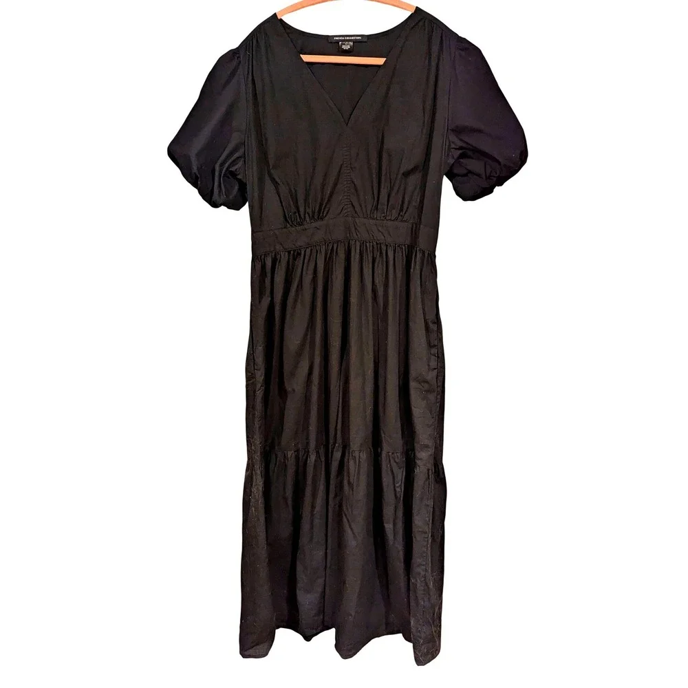french connection black midi dress French Connection | Dresses | French Connection Black Halter Midi Dress